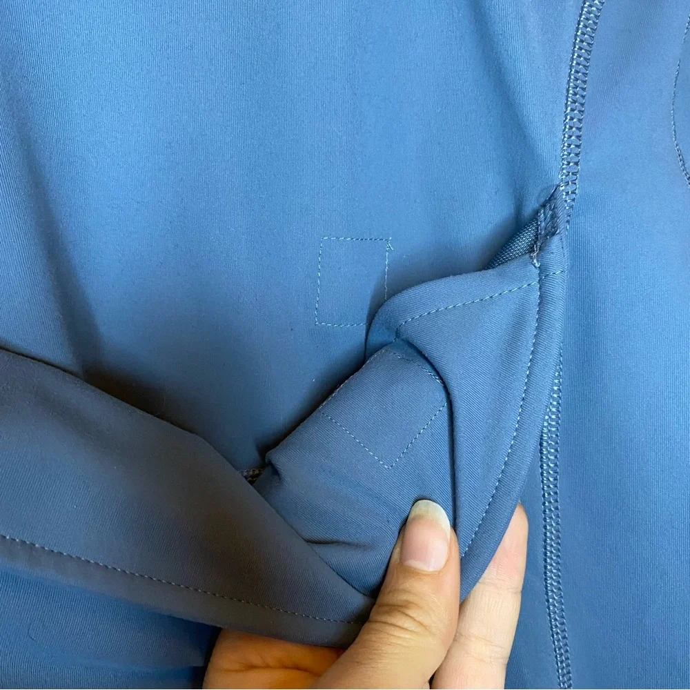 LALABU Men’s The Dad Shirt Baby Front Pouch Short Sleeve Brook Blue Sz Medium - Picture 8 of 14